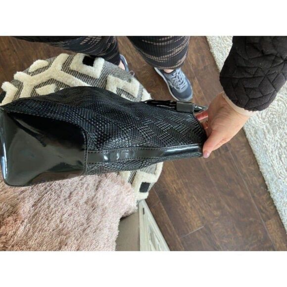 Talbots Black Woven Summer/Spring Purse - Picture 2 of 10